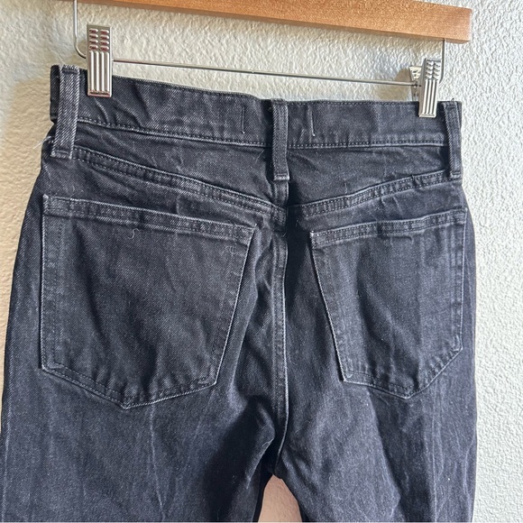 Abercrombie & Fitch High Rise Mom Jean Black Distressed Women’s Size 26 or 2 - Picture 8 of 10
